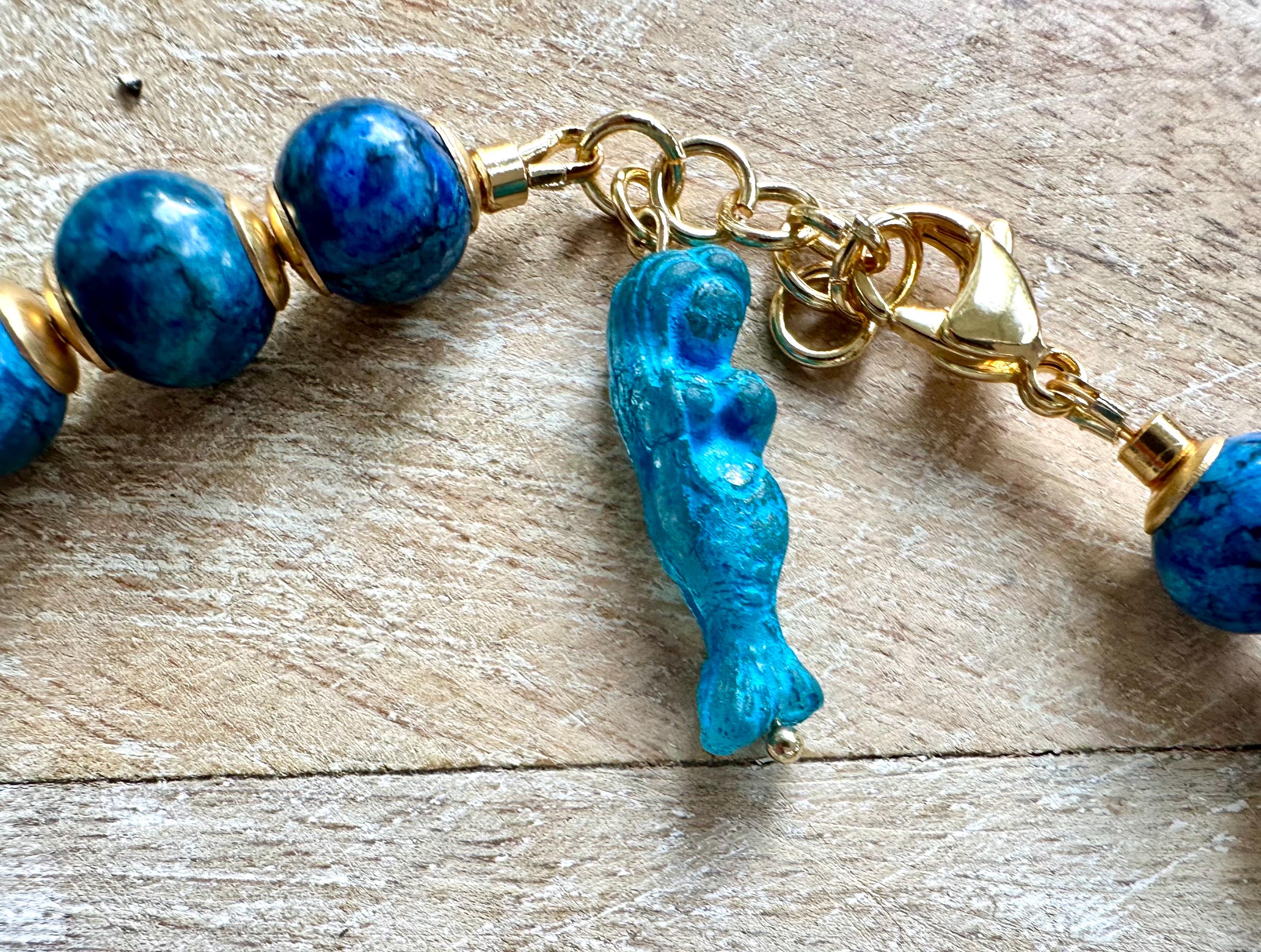 Lapis Coral Beach Necklace