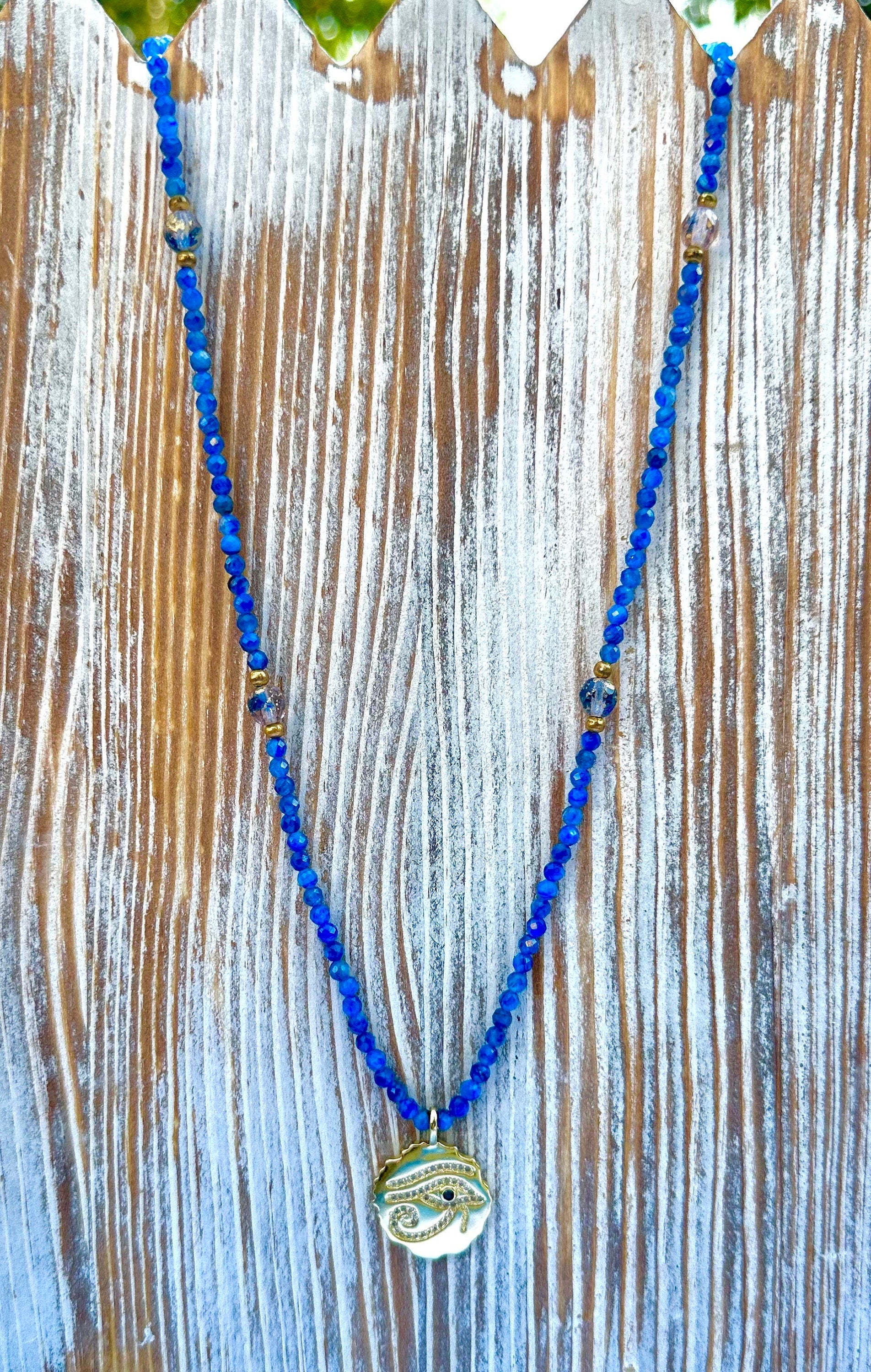 Egyptian Eye of Horus Pendant Necklace