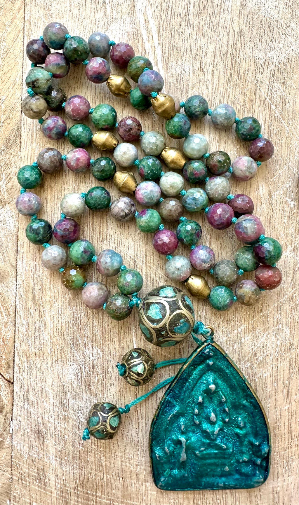 Handmade Vintage Buddha Pendant Necklace