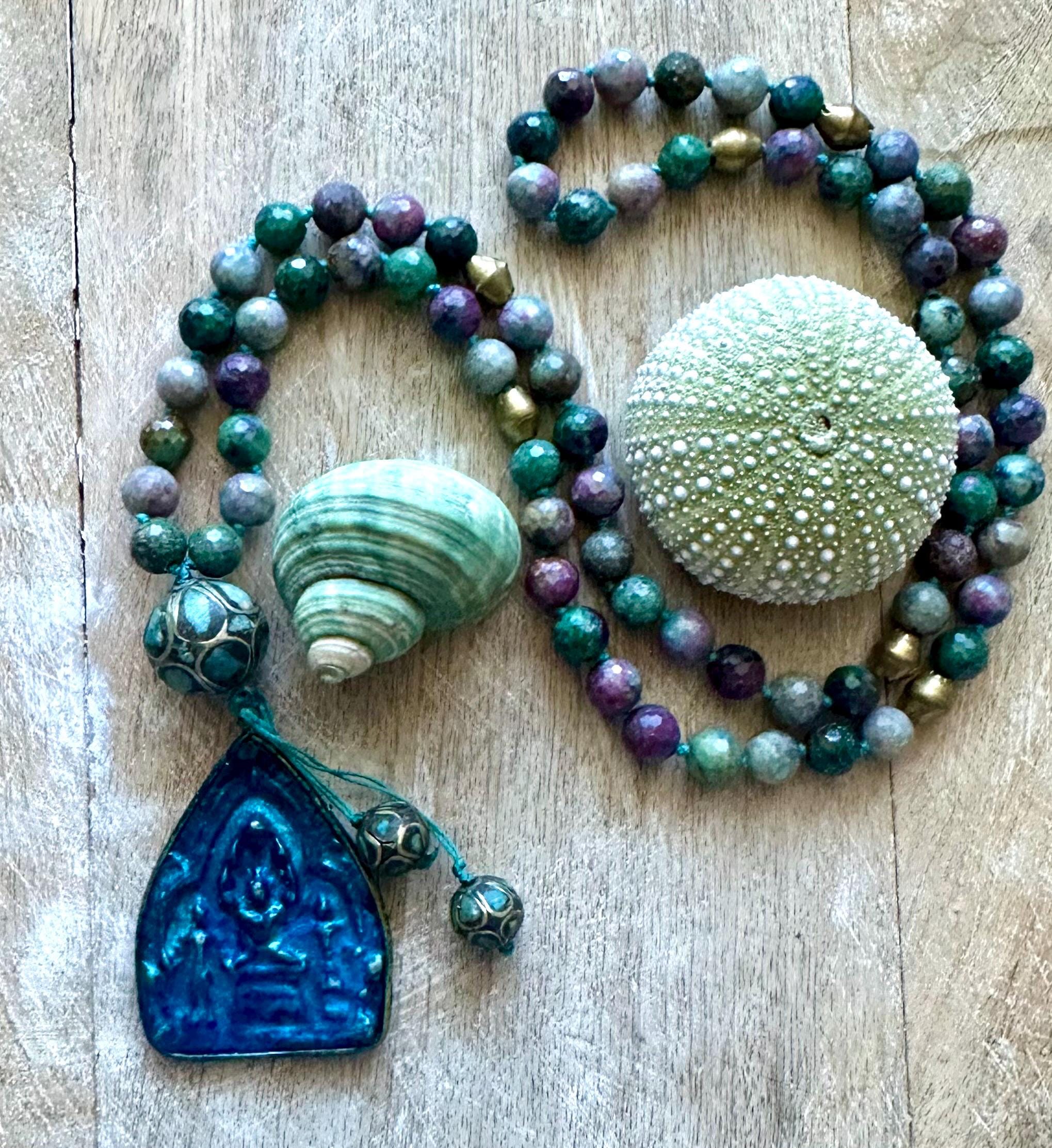 Handmade Vintage Buddha Pendant Necklace