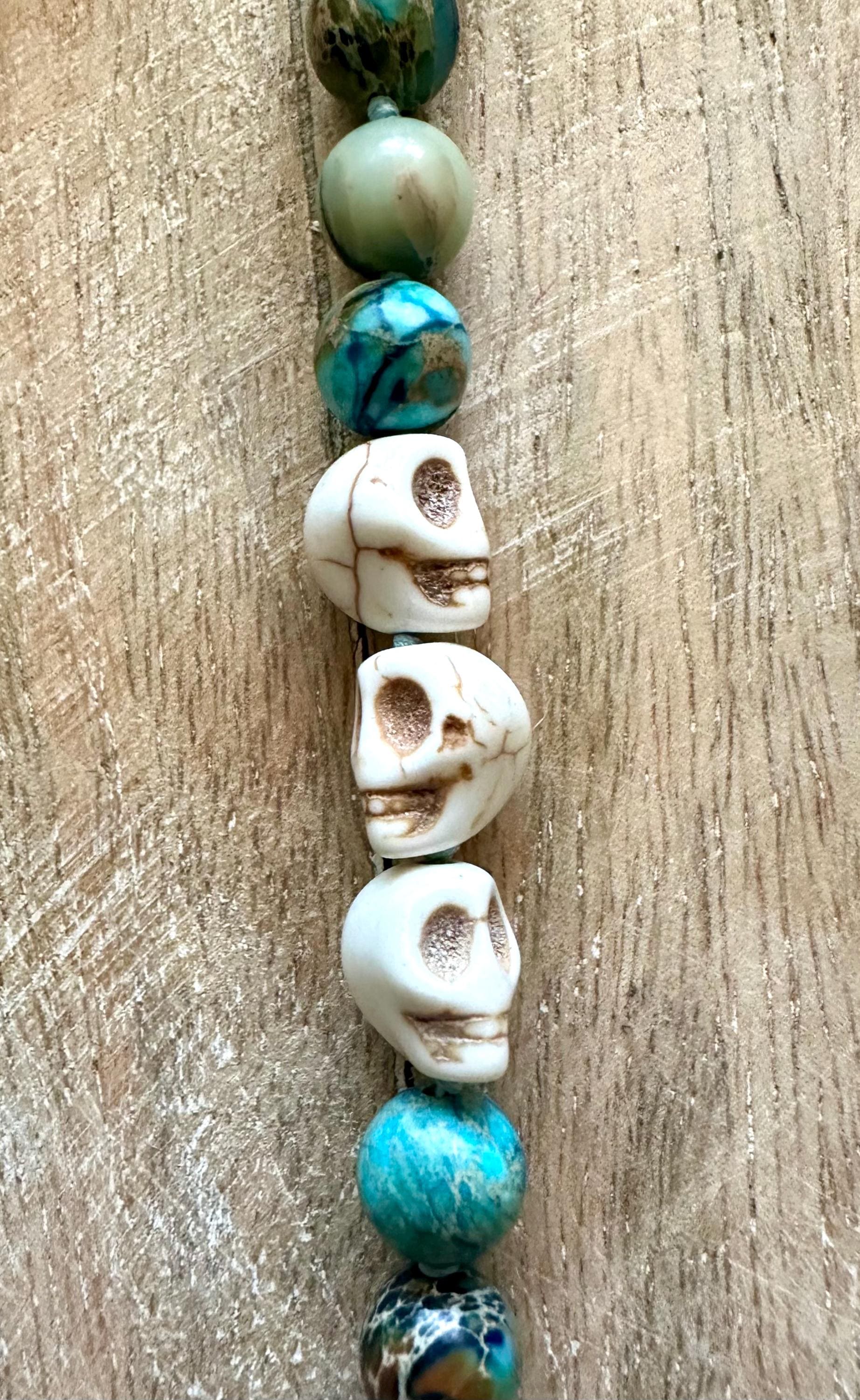 Halloween Mermaid Skeleton Pendant Necklace