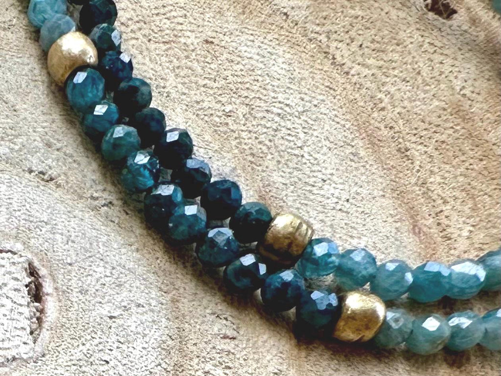 Green Tourmaline Camel Charm Necklace