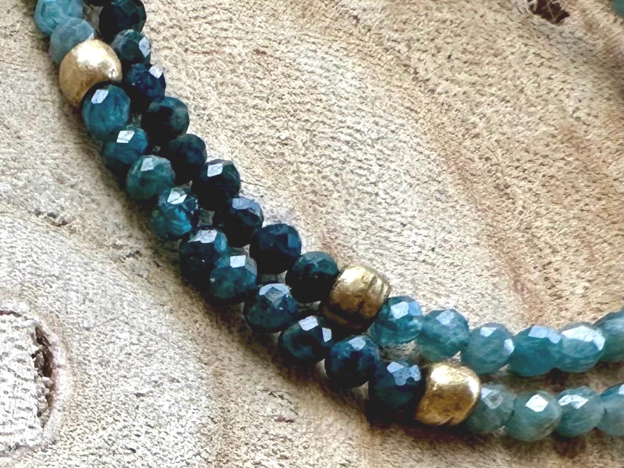 Green Tourmaline Camel Charm Necklace