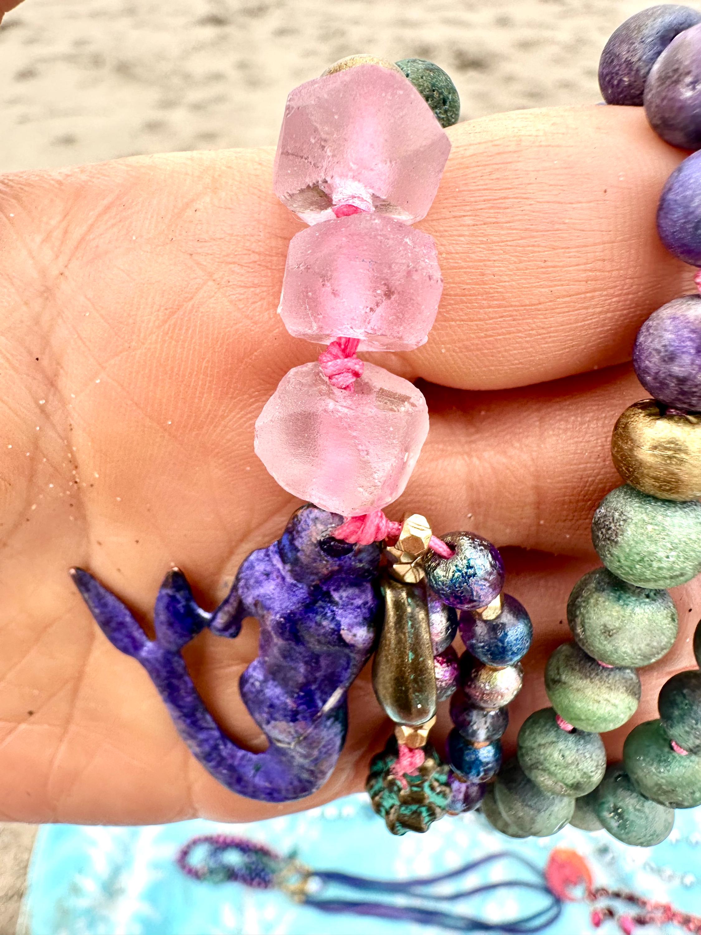 Handmade Druzy Mermaid Necklace