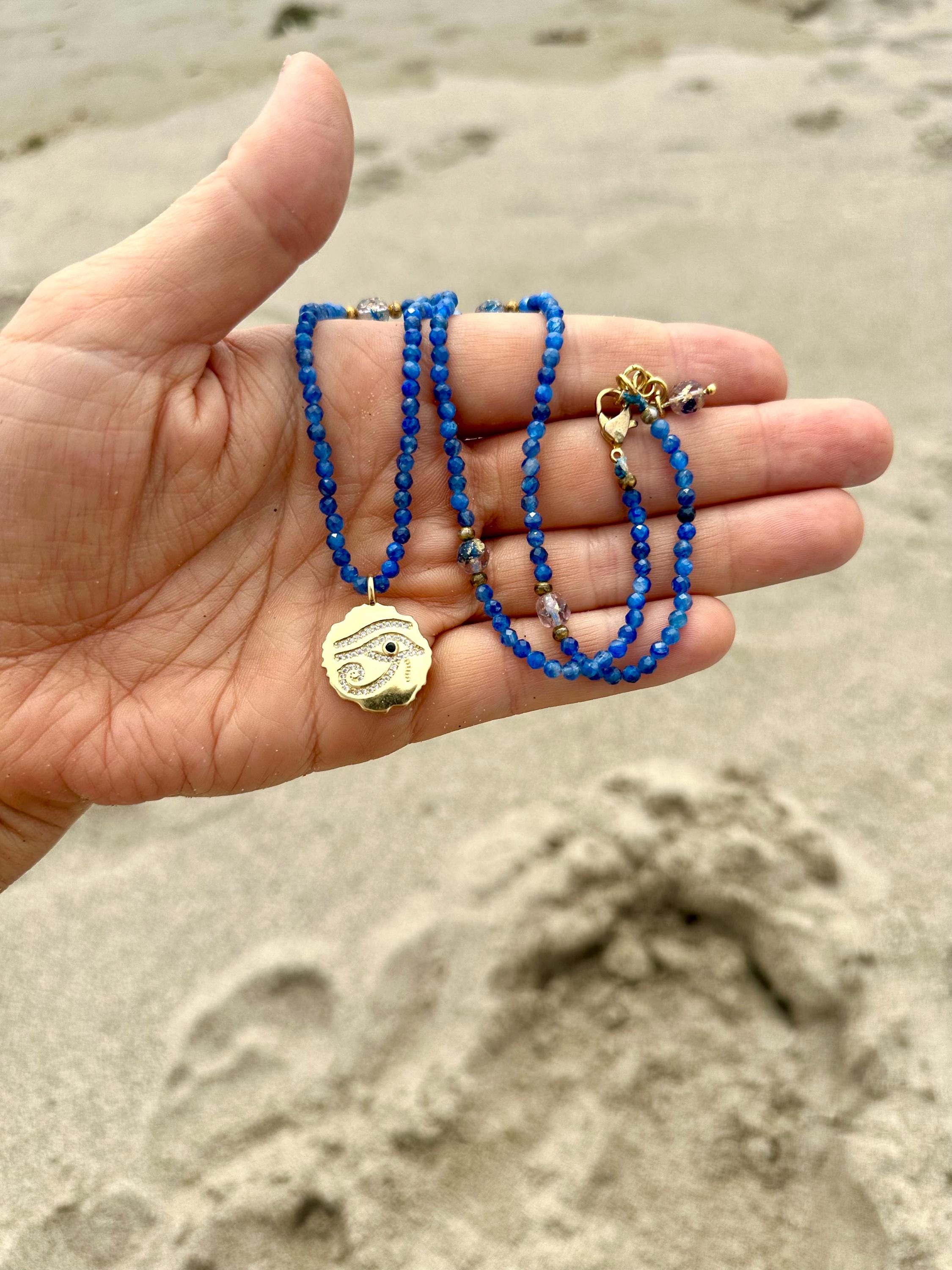 Egyptian Eye of Horus Pendant Necklace