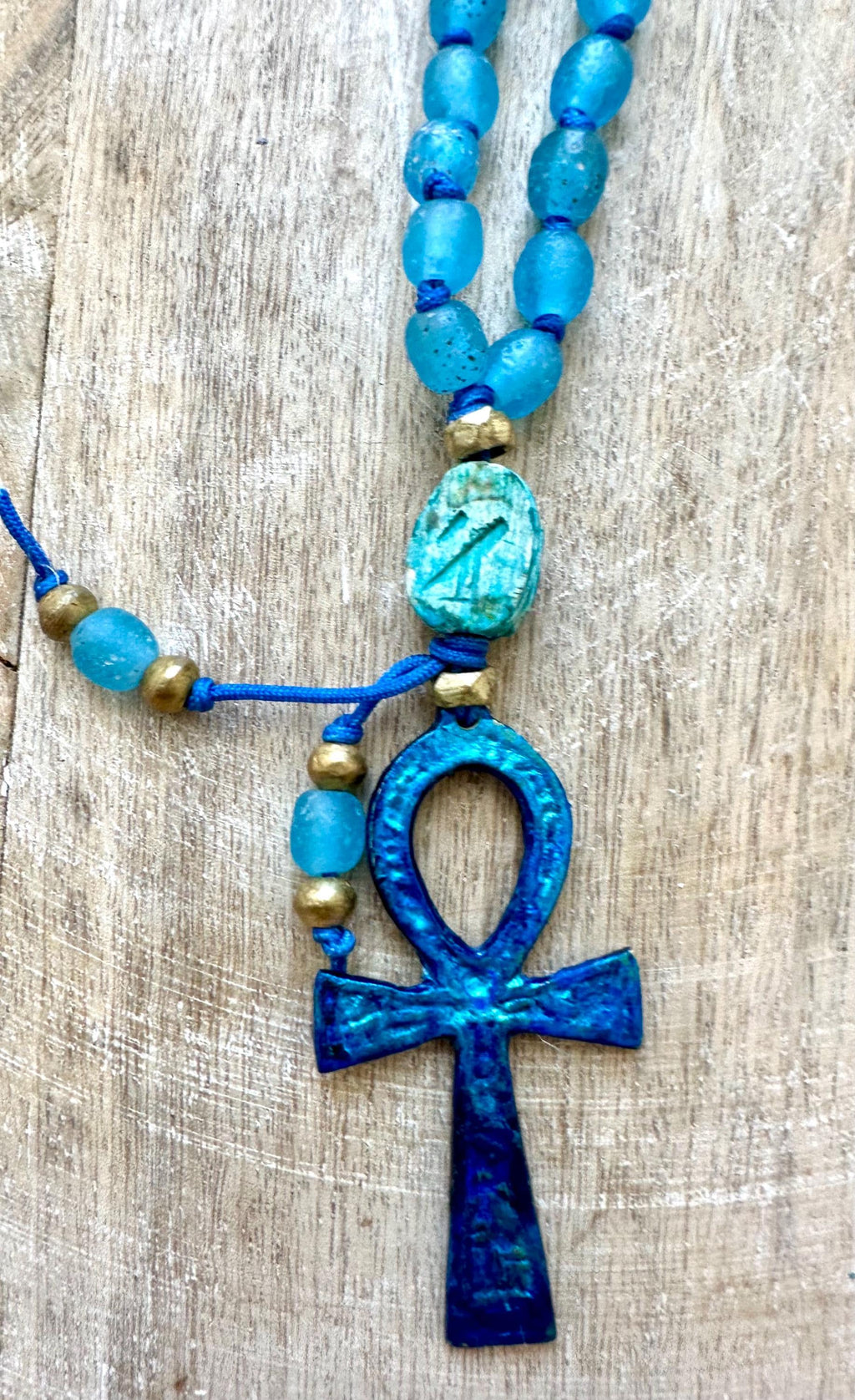 Egyptian Revival Ankh Pendant Necklace